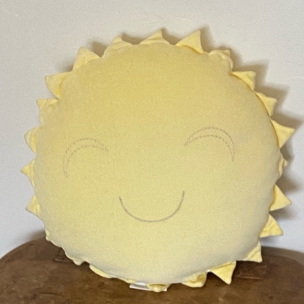 Pottery Barn Yellow Sun Throw Pillow